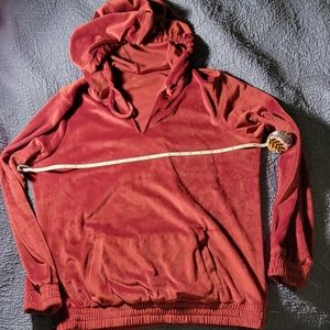 Michael Kors Velour Pullover Hoodie